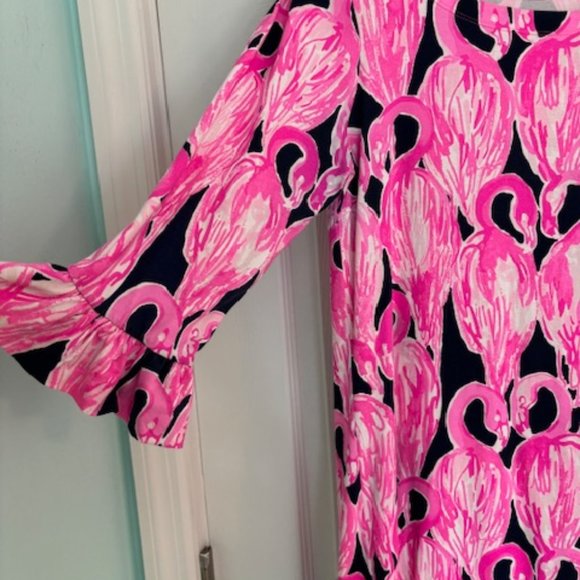 Lilly Pulitzer Flamingo Dress - Picture 6 of 6